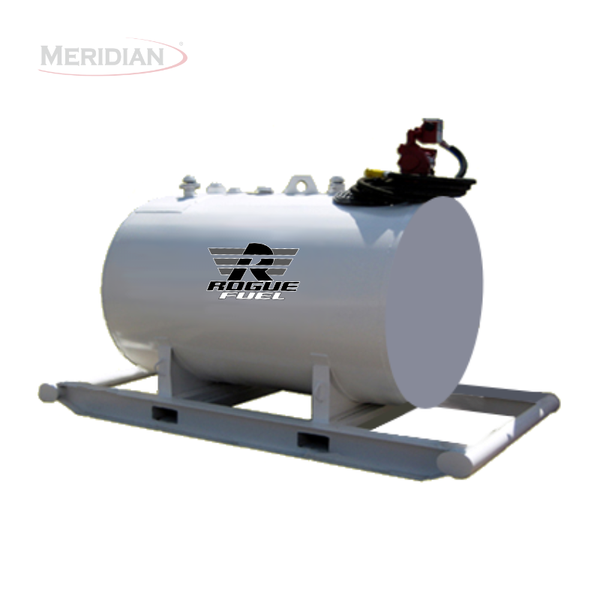 Rogue Fuel| Meridian - 2,300 Litre/ 500 Gallon Double Wall Fuel Tank Complete Package, Fully Welded Saddle - Model#: RF64013DWCPFP