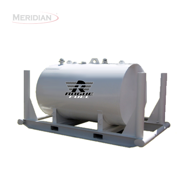 Rogue Fuel| Meridian - 2,300 Litre/ 500 Gallon Double Wall Fuel Tank & Skid, Fully Welded Saddle - Model#- RF64013TSFPB