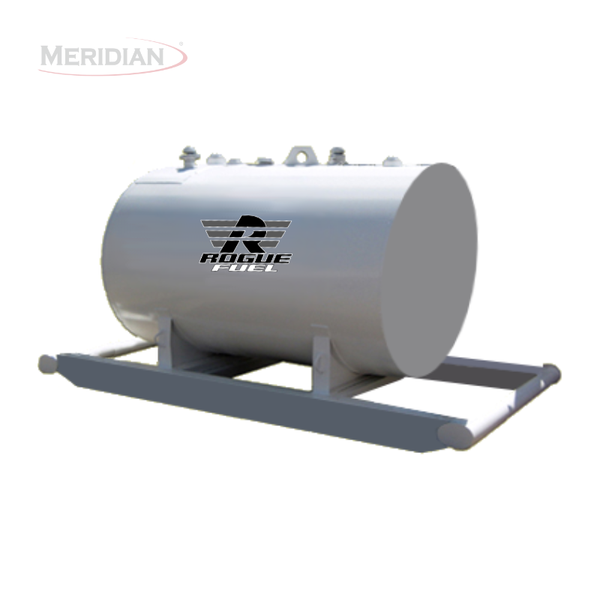 Rogue Fuel| Meridian - 2,300 Litre/ 500 Gallon Double Wall Fuel Tank & Skid, Fully Welded Saddle - Model#- RF64013TS