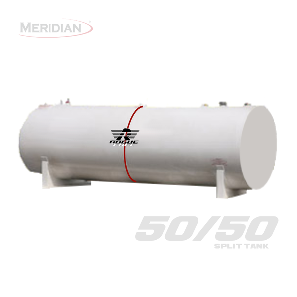 Rogue Fuel| Meridian - 4,595 Litre/ 1000 Gallon Double Wall 50/50 Split  Fuel Tank, Fully Welded Saddle - Model#- RF98109