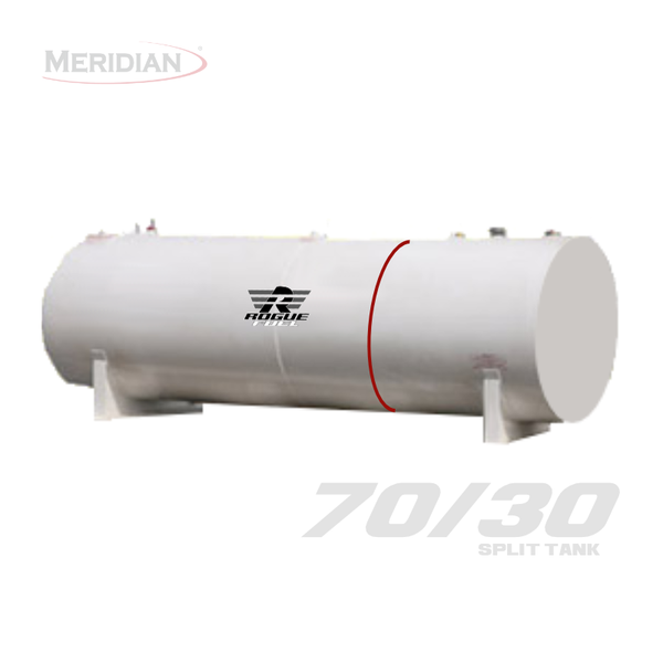 Rogue Fuel| Meridian - 4,595 Litre/ 1000 Gallon Double Wall 70/30 Split  Fuel Tank, Fully Welded Saddle - Model#- RF98108