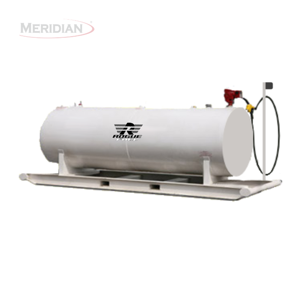Rogue Fuel| Meridian - 4,600 Litre/ 1000 Gallon Double Wall Fuel Tank Complete Package, Fully Welded Saddle - Model#- RF64014DWCPFP