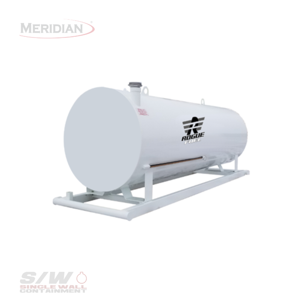 Rogue Fuel| Meridian - 4,600 Litre/ 1000 Gallon Single Wall Utility Fuel Tank & Skid - Model#- RF64170TS