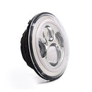 7" DOT LED Headlight for Motorcycles & Jeeps w/Halo Daytime Running Light (10-20215 /  10-20216)