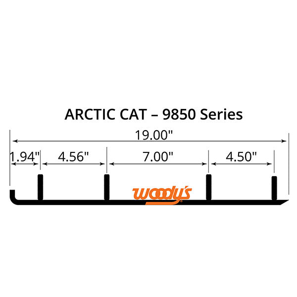 WOODY'S FLAT-TOP TRAIL BLAZER 6" CARBIDE TRAIL RUNNER (TAT4-9850)