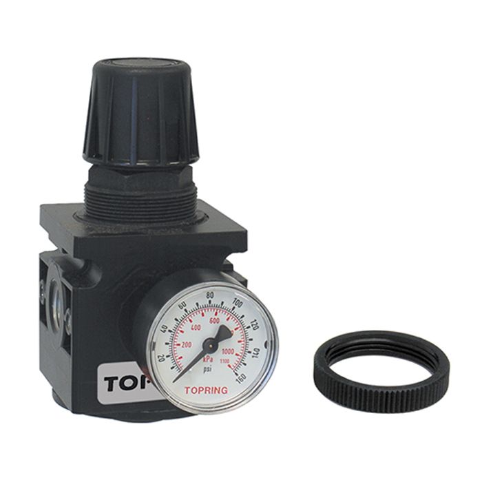 Topring S50 3/4" Regulator with Gauge - 0 to 125 PSI Model