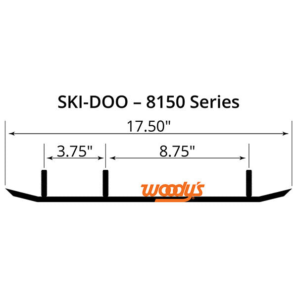 WOODY'S FLAT-TOP TRAIL BLAZER 6" CARBIDE TRAIL RUNNER (TSD4-8150)