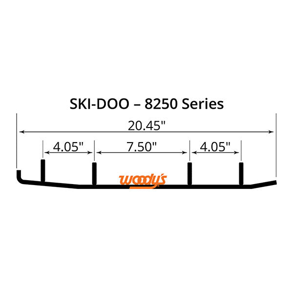 WOODY'S FLAT-TOP TRAIL BLAZER 6" CARBIDE TRAIL RUNNER (TSD4-8250)