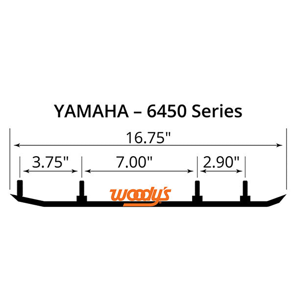 WOODY'S FLAT-TOP TRAIL BLAZER 6" CARBIDE TRAIL RUNNER (TYV4-6450)