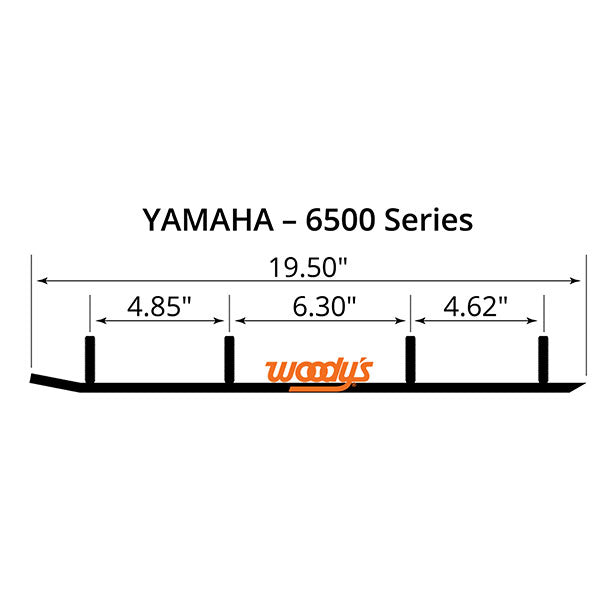 WOODY'S FLAT-TOP TRAIL BLAZER 6" CARBIDE TRAIL RUNNER (TYV4-6500)