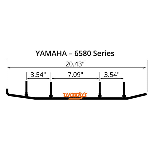 WOODY'S FLAT-TOP TRAIL BLAZER 6" CARBIDE TRAIL RUNNER (TYV4-6580)