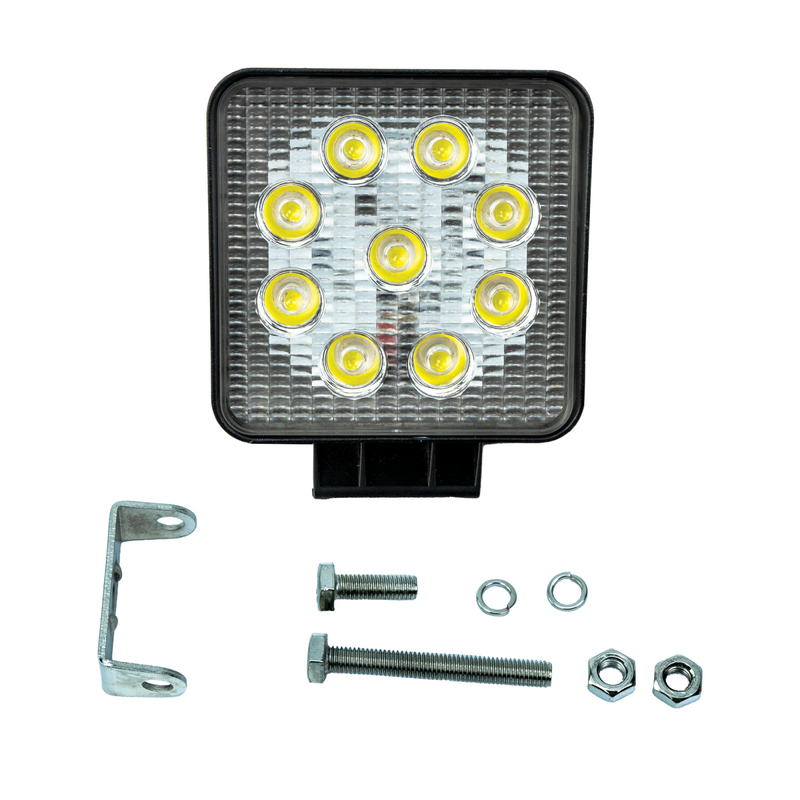 Industrial Series Led Work Light 4 Inch Square Flood 27 Watt