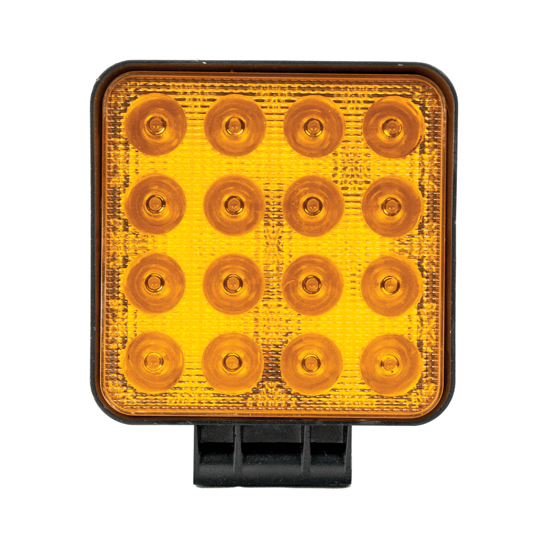 Amber Series Led Work Light 4 Inch Square Flood Amber