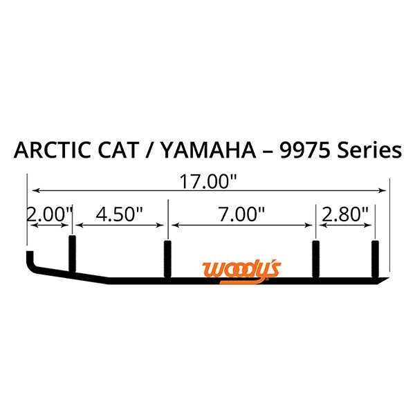 WOODY'S FLAT-TOP EXECUTIVE 8" CARBIDE TRAIL RUNNER (WAT-9975)