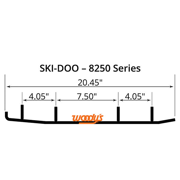 WOODY'S FLAT-TOP EXECUTIVE 8" CARBIDE TRAIL RUNNER (WSD-8250)