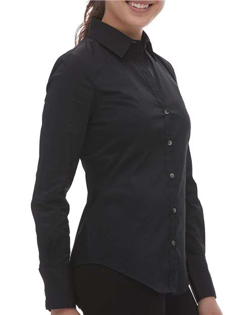 Calvin Klein Women's Cotton Stretch Long Sleeve Shirt - 18CK018