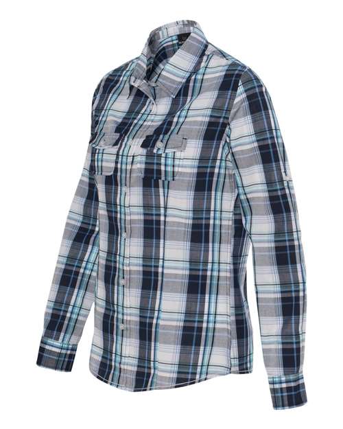 Burnside Women's Long Sleeve Plaid Shirt - 5222