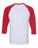 BELLA + CANVAS Unisex Three-Quarter Sleeve Baseball Tee - 3200