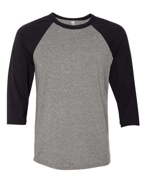 BELLA + CANVAS Unisex Three-Quarter Sleeve Baseball Tee - 3200