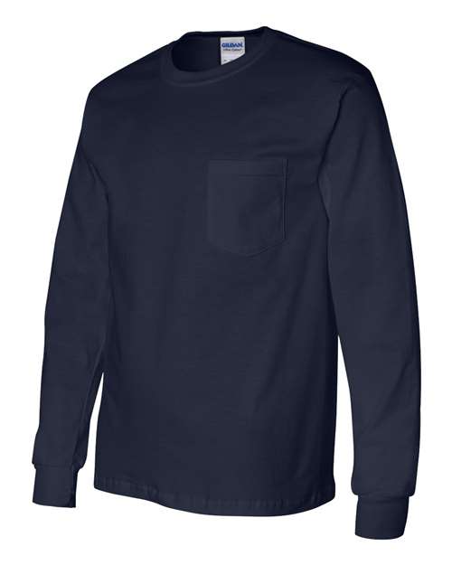 Gildan Ultra Cotton® Long Sleeve Pocket T-Shirt - 2410