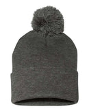 Sportsman Pom-Pom 12" Knit Beanie - SP15