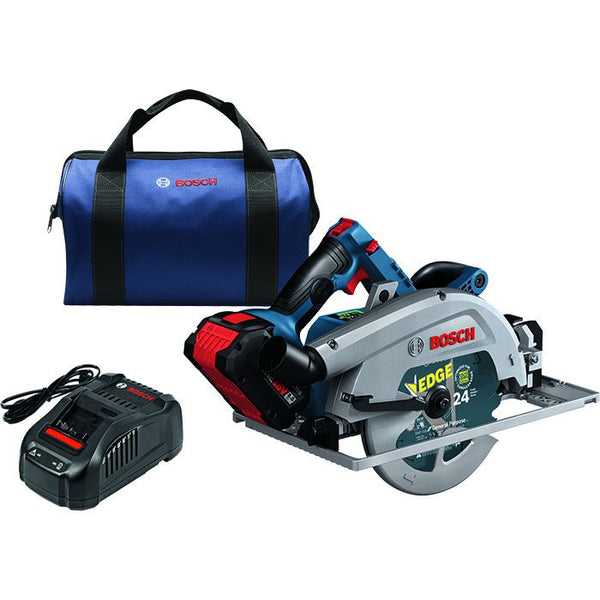 Bosch PROFACTOR 18V Strong Arm Connected-Ready 7-1/4" Circular Saw Kit with Track Compatibility & CORE18V 8.0 Ah PROFACTOR Performance Battery Model#: GKS18V-25GCB14