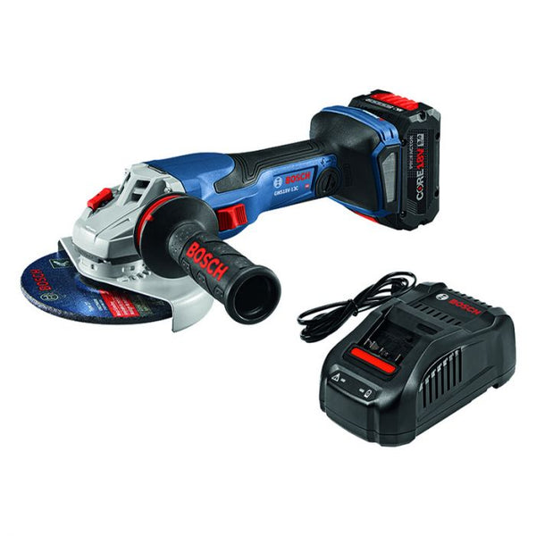 Bosch PROFACTOR 18V Spitfire Connected-Ready 5-"6" Angle Grinder Kit with CORE18V 8.0 Ah PROFACTOR Performance Battery Model#: GWS18V-13CB14