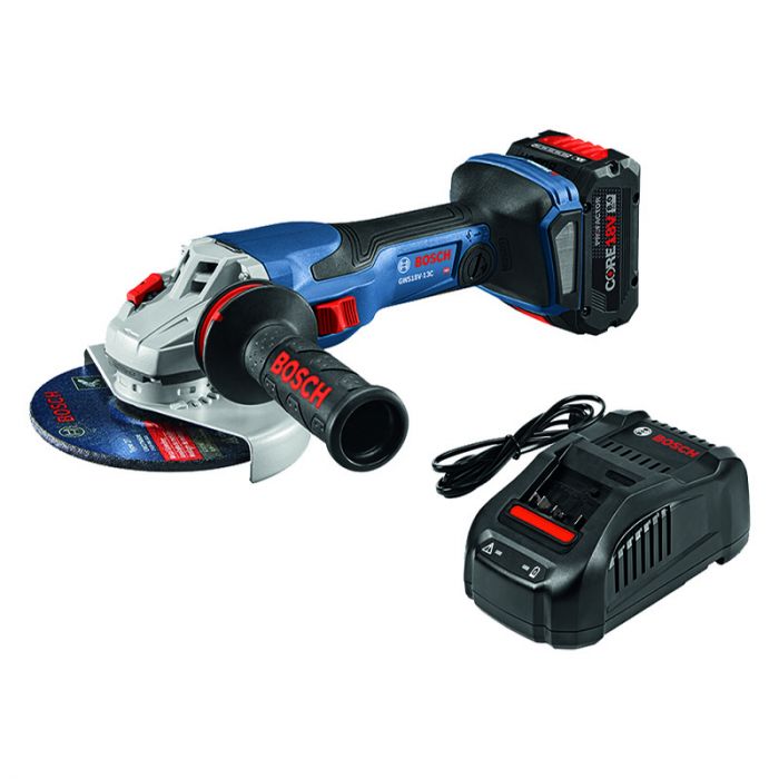 Bosch PROFACTOR 18V Spitfire Connected-Ready 5-"6" Angle Grinder Kit with CORE18V 8.0 Ah PROFACTOR Performance Battery Model