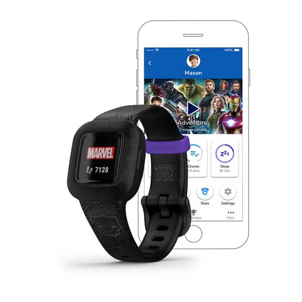 Garmin Vívofit® jr. 3, Marvel Black Panther Model #:  GAR-010-02441-30