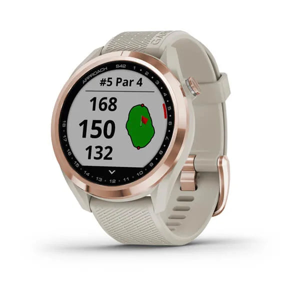 Garmin Approach® S42, Rose Gold with Light Sand Band Model