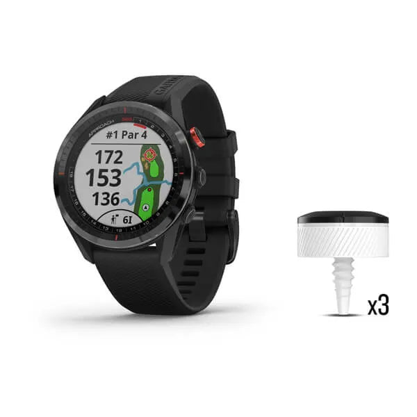 Garmin Approach® S62 bundle, black with black band Model #:  GAR-010-02200-02