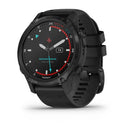 Garmin Descent Mk2S, Carbon Gray DLC with Black Silicone Band Model