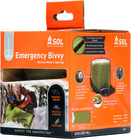 SOL Emergency Bivvy w/ Rescue Whistle - OD Green