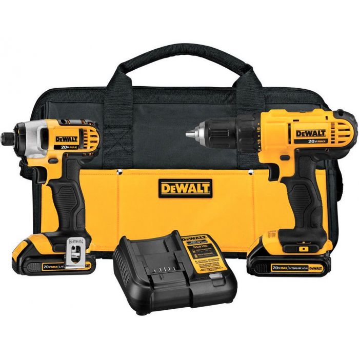 DeWalt 20V MAX Compact Drill / Impact Driver Combo Kit Model