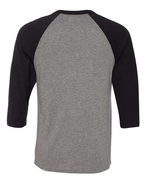 BELLA + CANVAS Unisex Three-Quarter Sleeve Baseball Tee - 3200