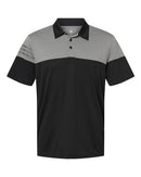 Adidas Heathered 3-Stripes Colorblocked Polo - A213
