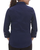 Van Heusen Women's Three-Quarter Sleeve Baby Twill Dress Shirt - 18CV527