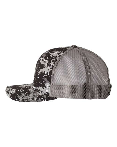 Richardson Patterned Snapback Trucker Cap - 112P