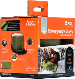 SOL Emergency Bivvy w/ Rescue Whistle - OD Green