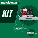 Metabo HPT 8 Gallon 5.5HP Gas Powered Wheelbarrow Air Compressor Model