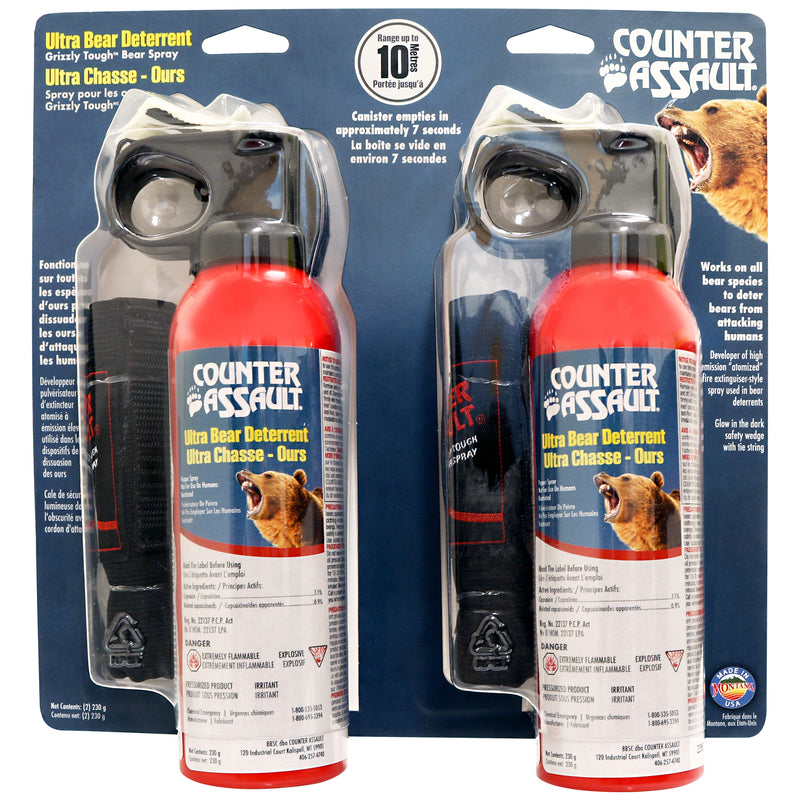 Counter Assault Bear Deterrent, 230 g. Value Pack with Holsters