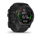 Garmin Descent Mk2S, Carbon Gray DLC with Black Silicone Band Model