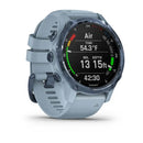 Garmin Descent Mk2S, Mineral Blue with Sea Foam Silicone Band Model