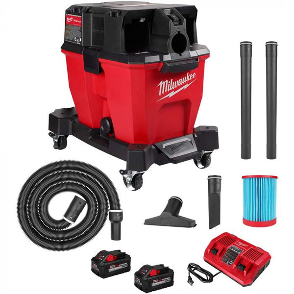 Milwaukee M18 FUEL 9 Gallon Dual-Battery Wet/Dry Vacuum Kit Model#: 0920-22HD