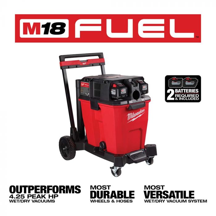 Milwaukee M18 FUEL 12 Gallon Dual-Battery Wet/Dry Vacuum Kit Model