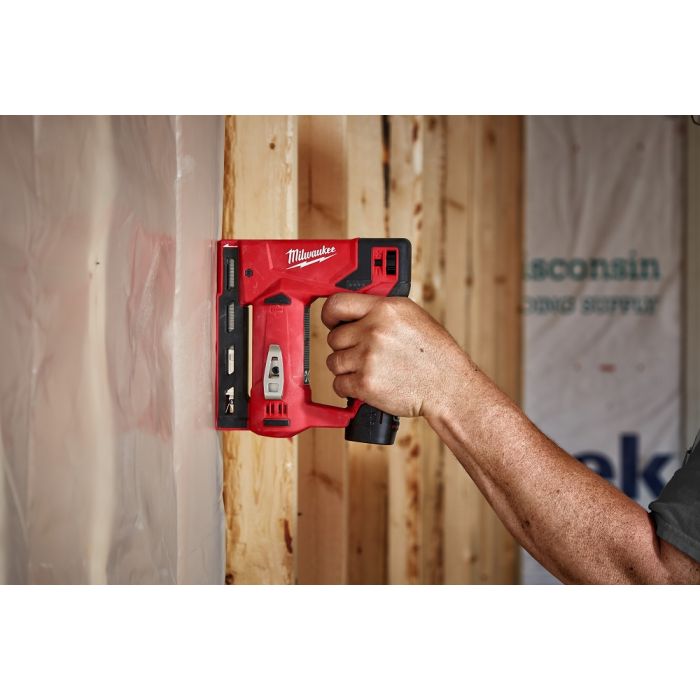 Milwaukee M12 12 Volt Lithium-Ion Cordless 3/8 in. Crown Stapler - Tool Only Model