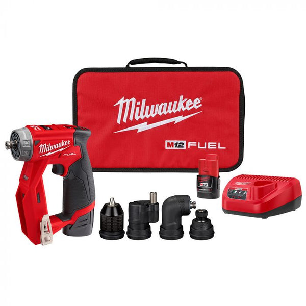 Milwaukee M12 FUEL 12 Volt Lithium-Ion Brushless Cordless Installation Drill/Driver Kit Model#: 2505-22