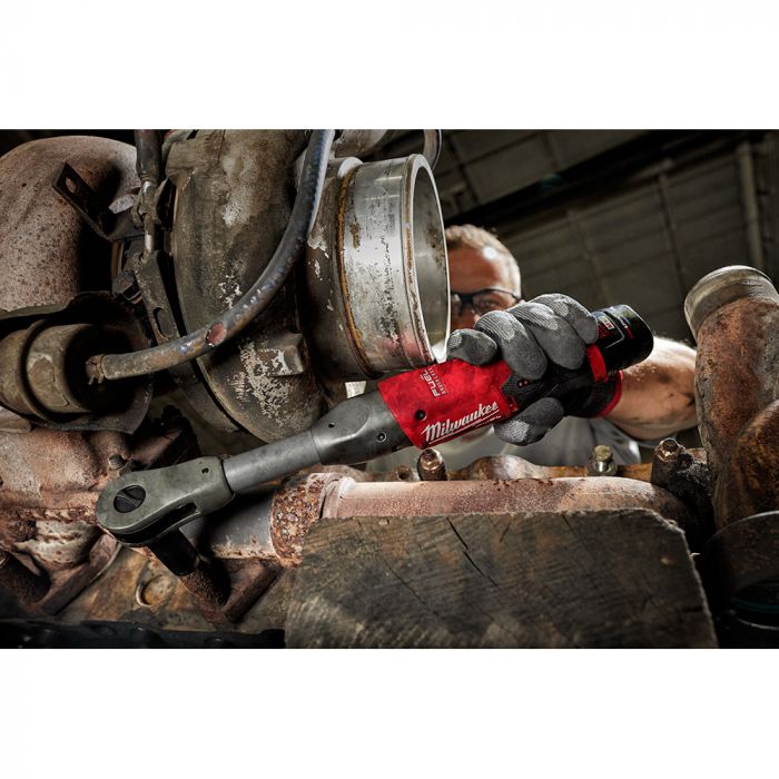 Milwaukee M12 FUEL 12 Volt Lithium-Ion Brushless Cordless 3/8 in. Extended Reach Ratchet - Tool Only Model