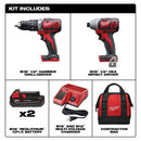 Milwaukee M18 18 Volt Lithium-Ion Cordless 2-Tool Combo Kit Model