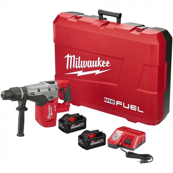 Milwaukee M18 FUEL 18 Volt Lithium-Ion Brushless Cordless 1-9/16 in. SDS MAX Rotary Hammer Drill Kit Model#: 2717-22HD